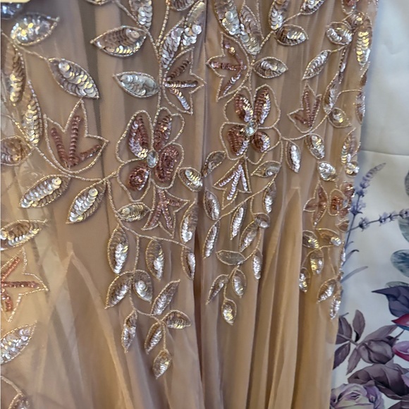 Adrianna Papell Blush Floral Maxi Dress - Picture 5 of 8